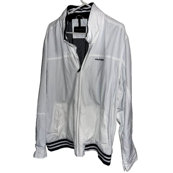 Tommy Hilfiger Other - Tommy Hilfiger Mens Mesh Lined Hooded Windbreaker 2XL/TGG White & Black
